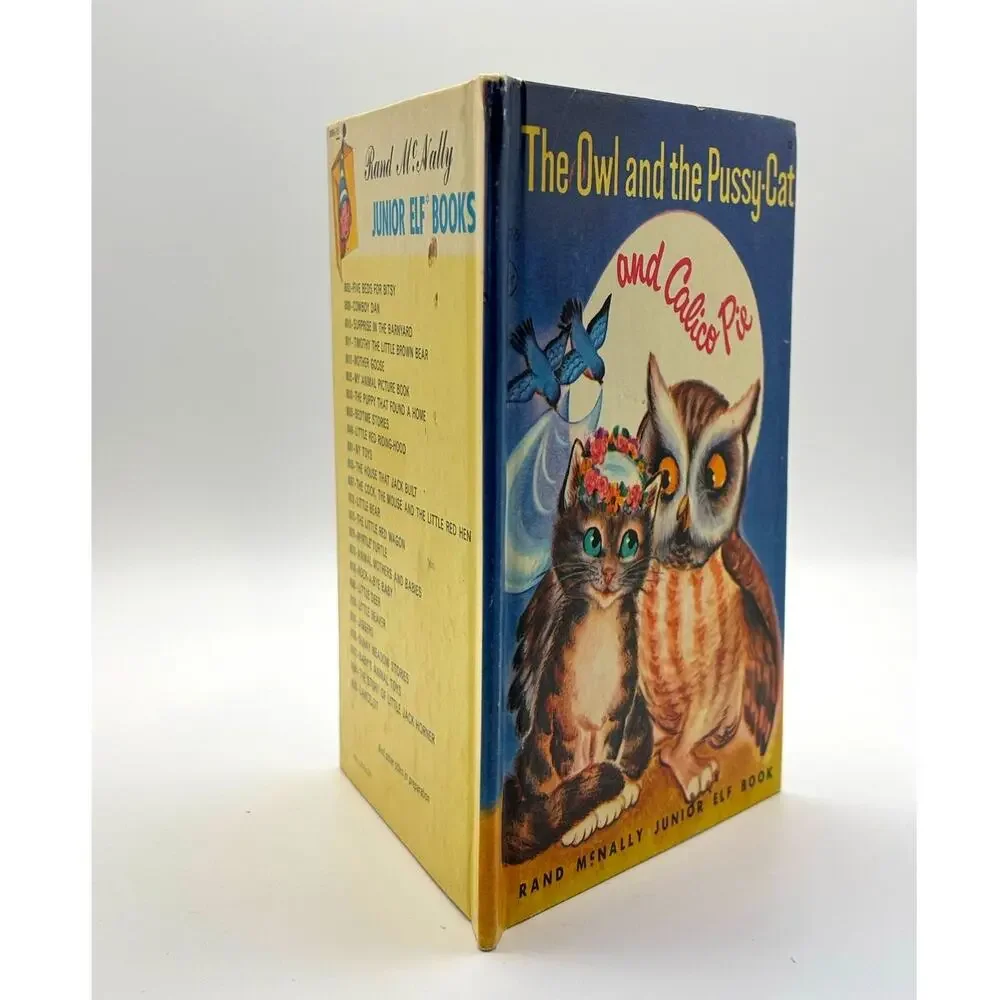 Vintage 1962 The Owl and the P** Cat and Calico Pie by Edward Lear, Jr. Elf Book
